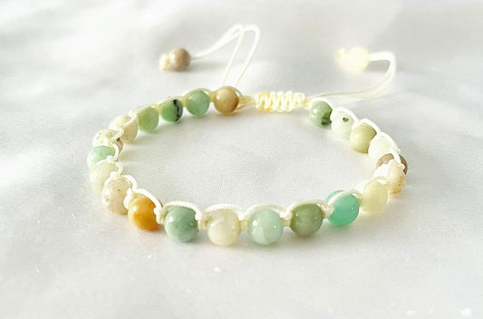 Amazonite bracelet, lark’s head knot bracelet, macrame bracelet, amazonite jewelry